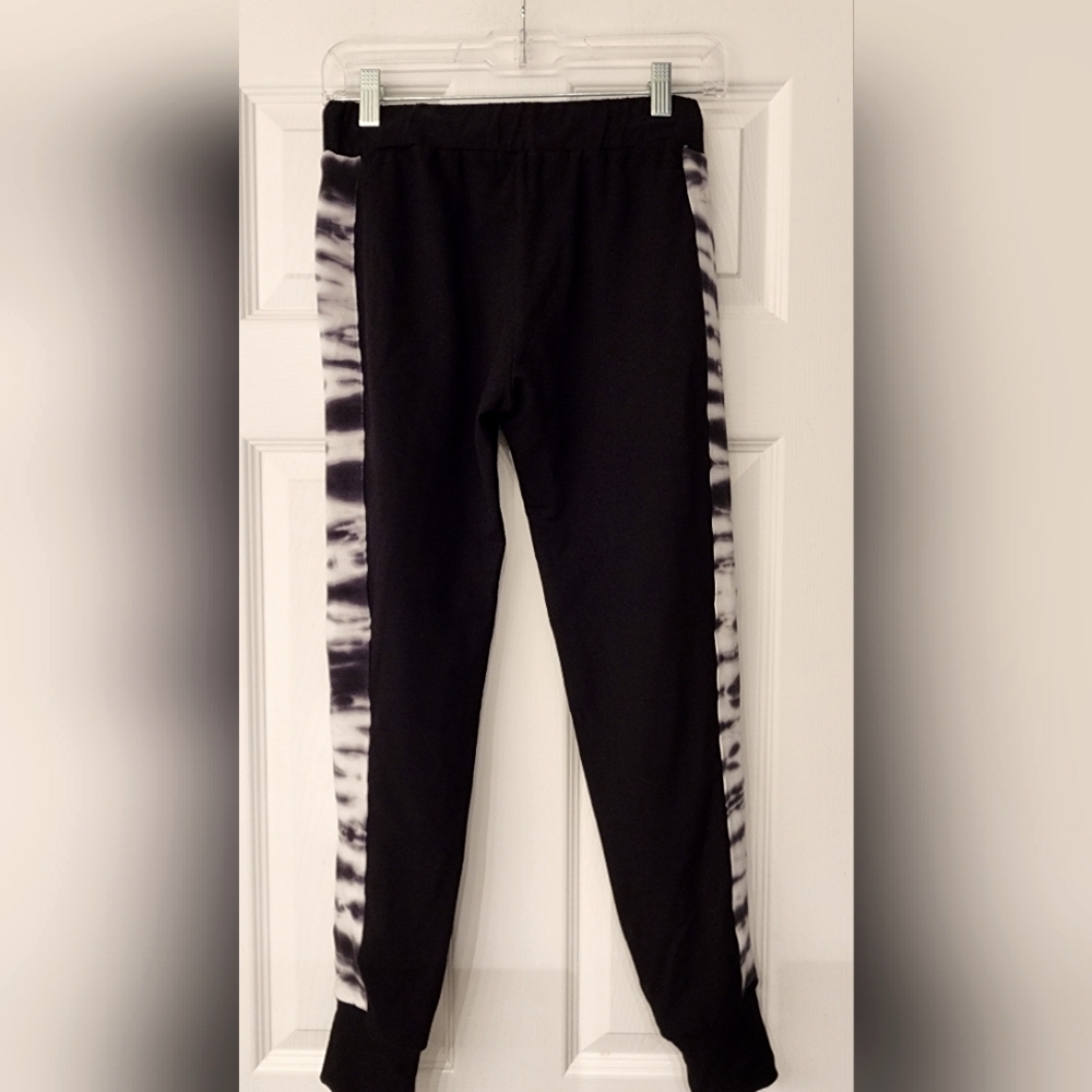 MONROW Sporty Sweatpants w/ Tie-Dye Side Panels in Blk size XS - Picture 5 of 11